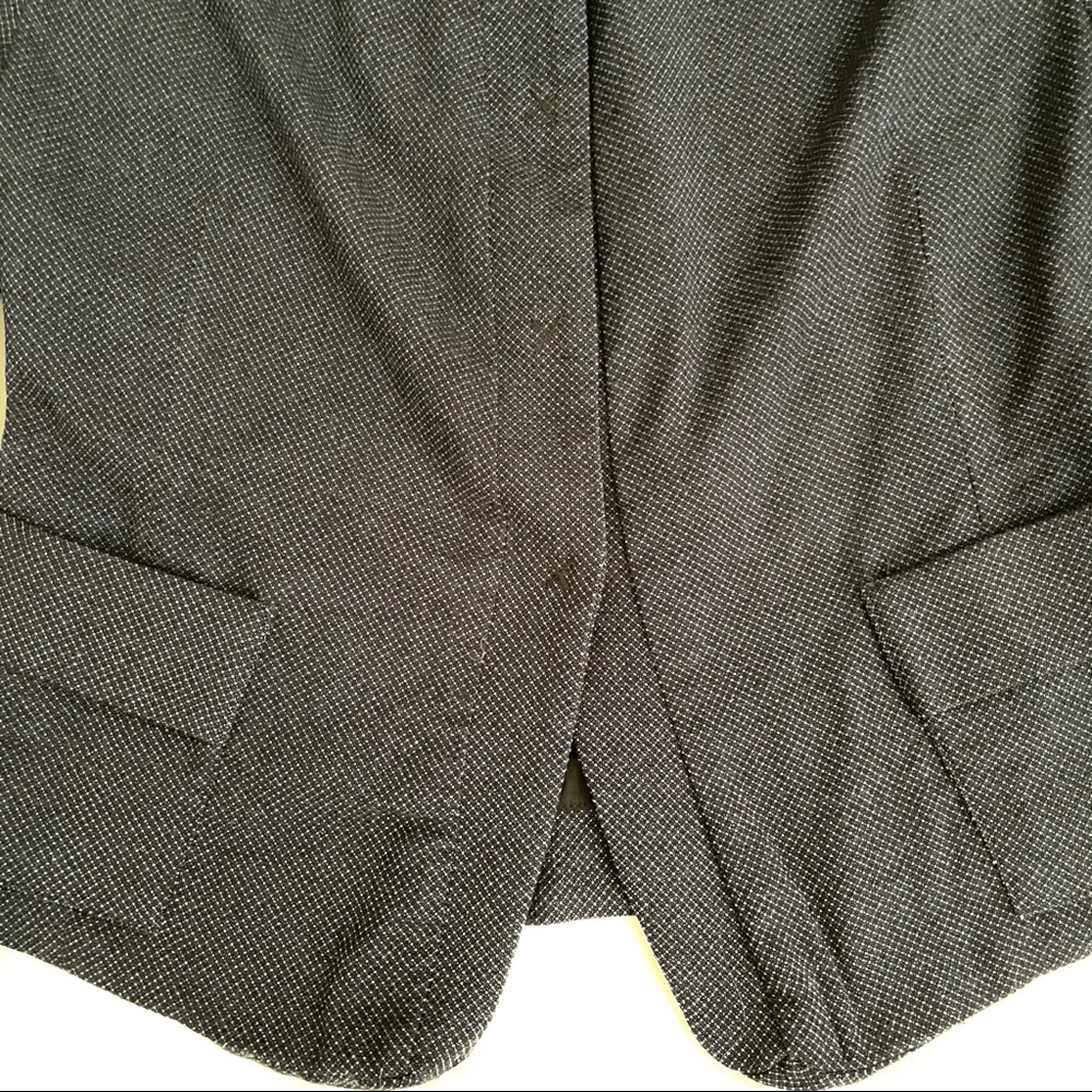 Lilith Navy Wool Blend Snap Front Jacket Blazer L - Picture 5 of 10
